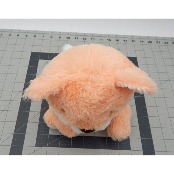 Spark Create Imagine Peach Fox 9 In Plush Baby Toy Lovey Rattle Crinkle Sewn Eye - Picture 5 of 9